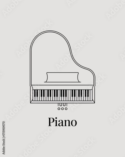 piano keys vector illustration