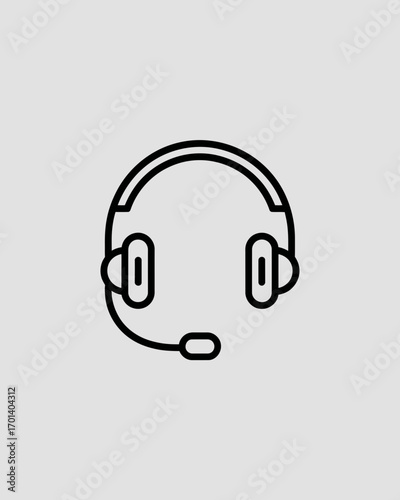 headphones icon vector illustration