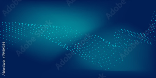 Vector technology internet network speed connection blue green background, cyber nano information, abstract communication, innovation future tech data, Ai big data lines dots modern