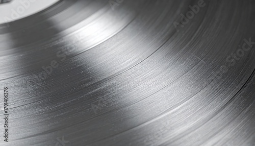 Close-Up of Brushed Steel Plate with Subtle Spiral Vortex