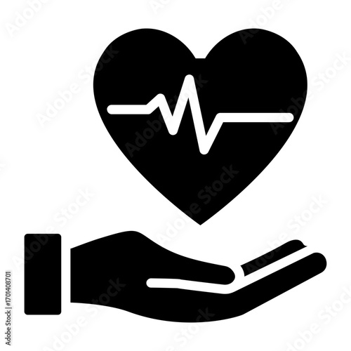 Heart Health Icon - A Symbol of World Heart Day Care and Awareness