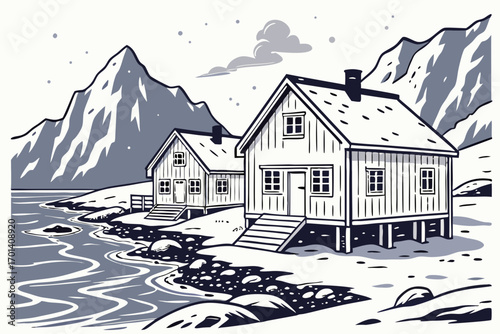 house in the mountains