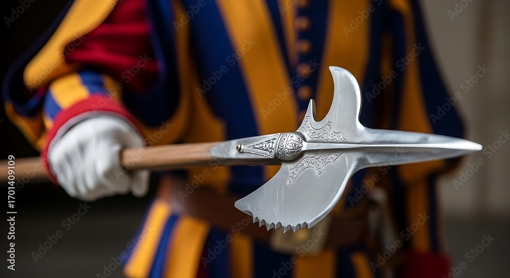 Obraz premium Ceremonial Halberd Guarding Tradition and History