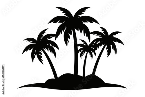 palm trees silhouette