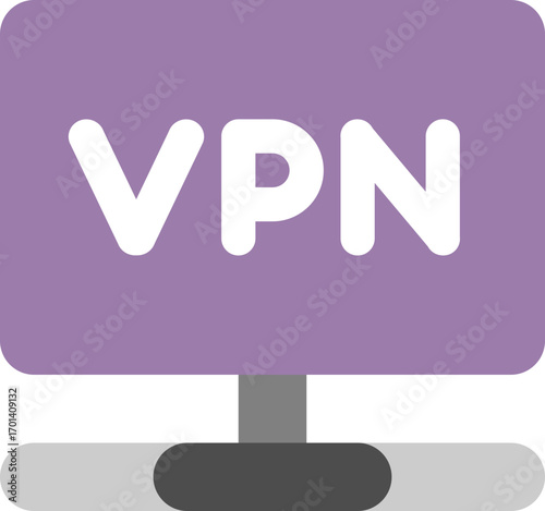 VPN Computer Illustration