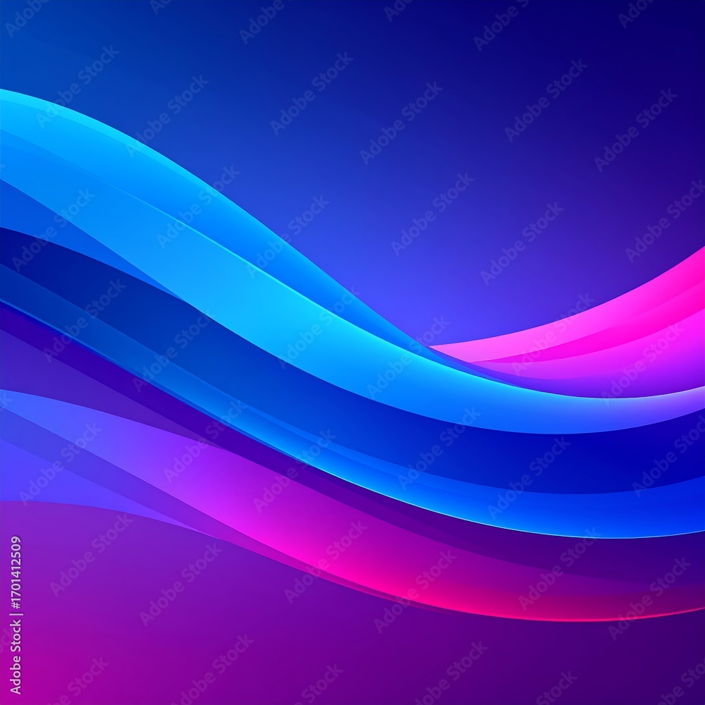 Fototapeta premium Abstract background with vibrant, wavy lines of blue, pink, and purple