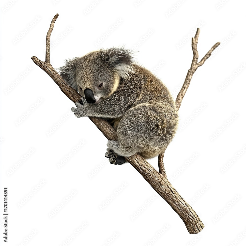 Obraz premium Photo of Koala Isolated on white background