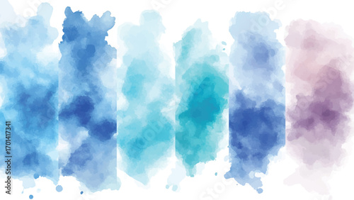set  Double exposure of dynamic cloud and sky of paper texture for background Abstract, postcard nature Colorful watercolor background abstract sunset sky with paint blotches and soft blurred texture.
