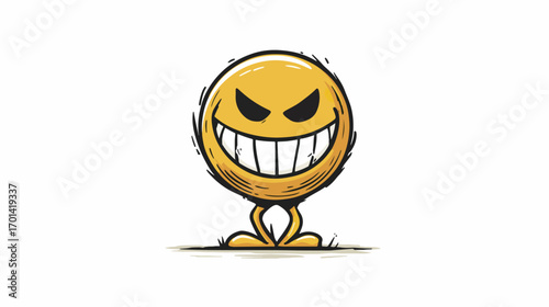 Cartoon evil emoji