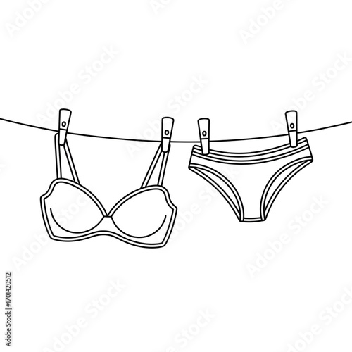 Swimsuit and Bikini Set – Perfect Swimwear for Beach and Pool Coloring page