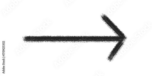 Black Straight Right Arrow PNG