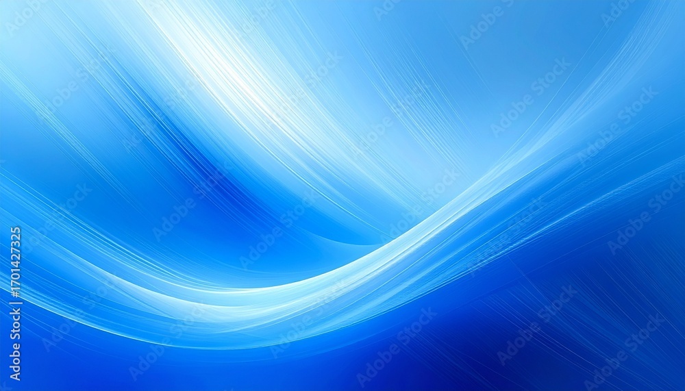 Obraz premium Abstract blue flow with light rays.