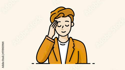 Man expressing frustration