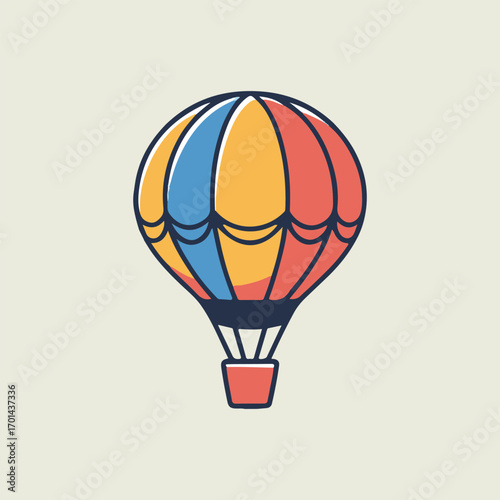 hot air balloon vector illustration