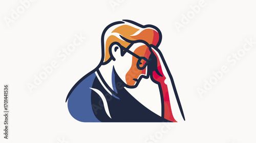 Stressed person