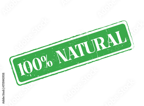 100% Natural Rubber Stamp Seal for Organic Products and Foods