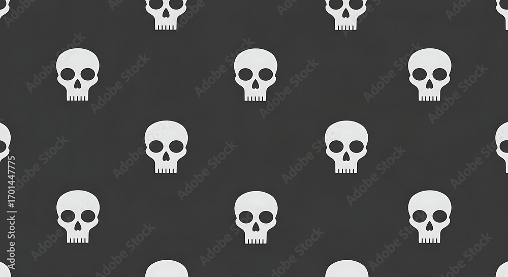 Minimalist skull seamless flat design pattern Minimalist skull seamless flat design pattern