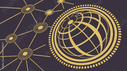 Network connection technology global communication worldwide internet digital system