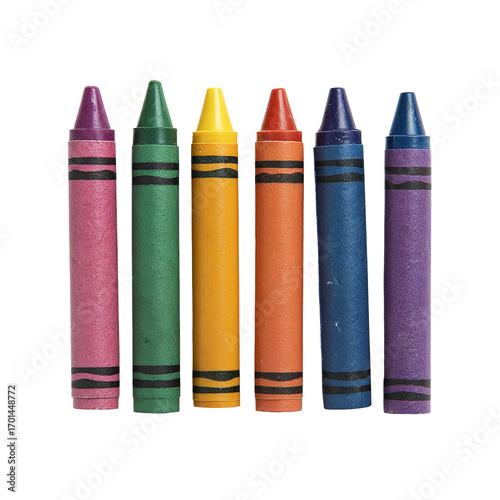 Colorful crayons in a row (1)