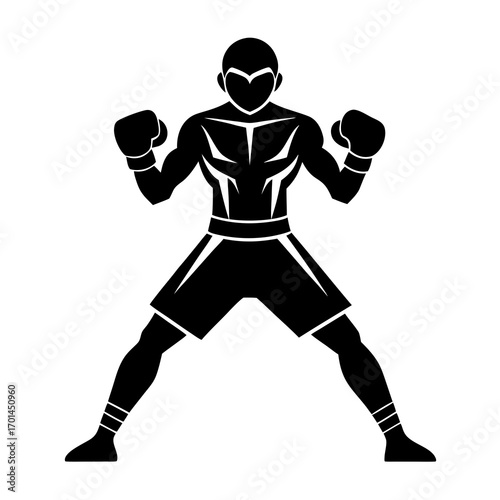  boxing guard victor silhouette 