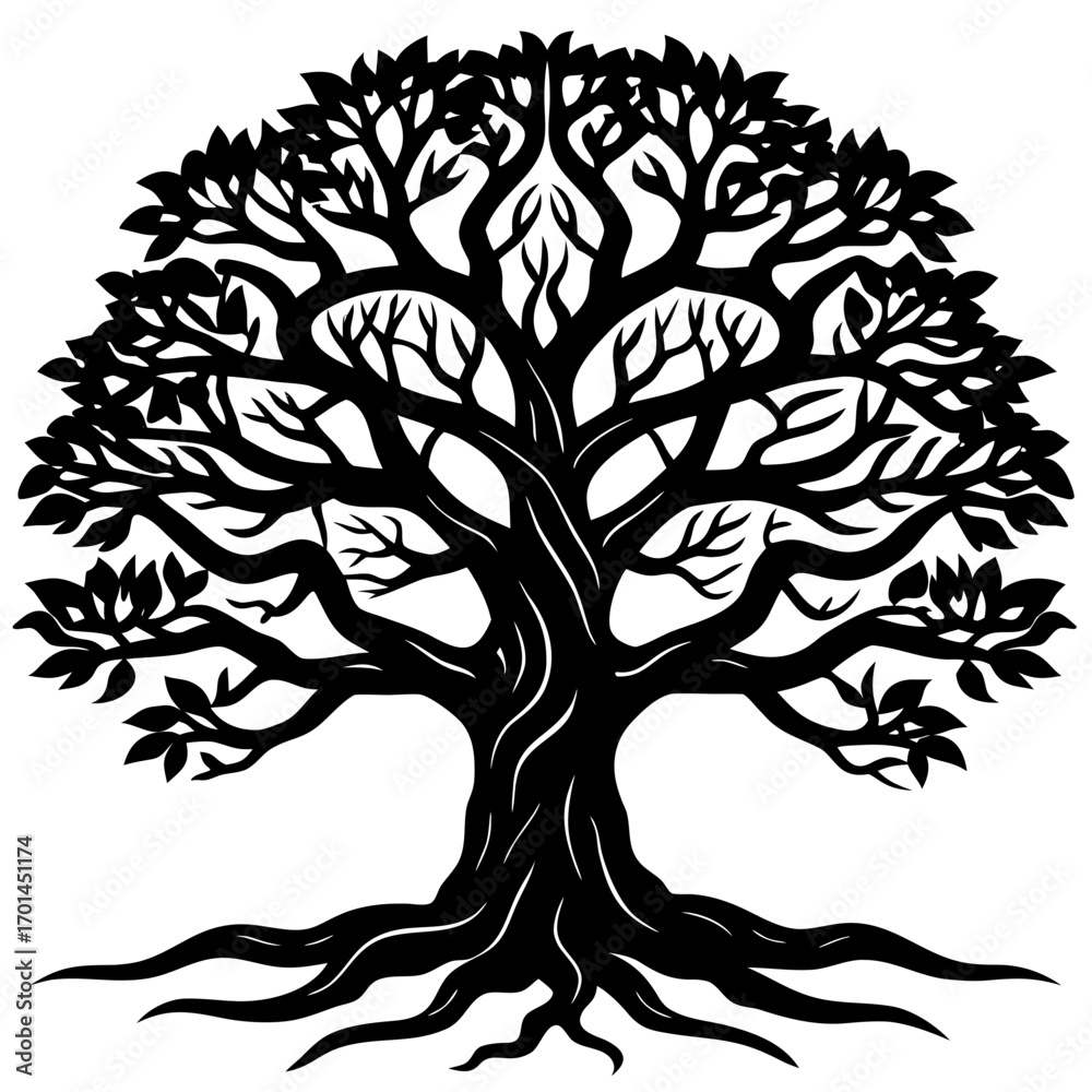 Obraz premium ancient banyan cutout victor 