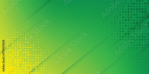 Digital technology speed connect yellow green background, cyber nano information, abstract communication, Ai big data, line dot illustration