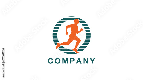 Run Logo Design Vector