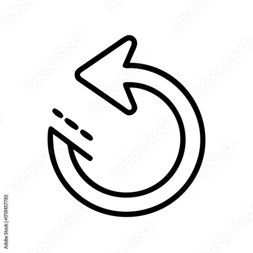 Undo Redo Repeat Cycle Icon Illustration