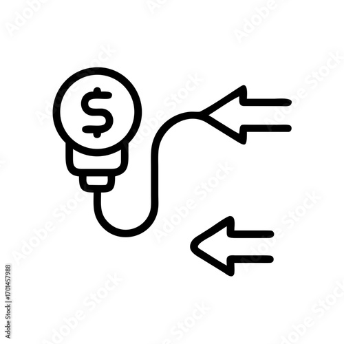 Conceptual illustration of innovative ideas leading to financial returns and strategic business growth