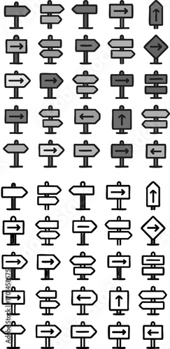 Collection of Directional Signs 1.