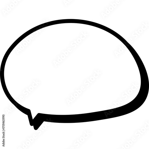 Retro empty comic speech bubble. Vector Illustration