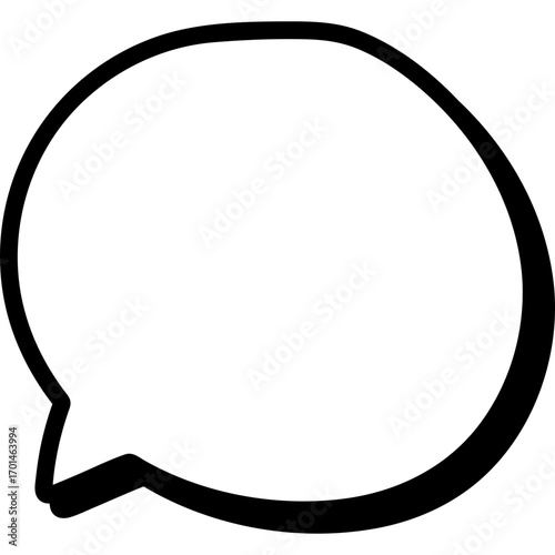 Retro empty comic speech bubble. Vector Illustration