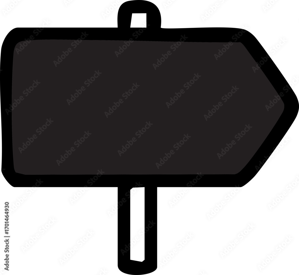 Obraz premium Empty directional sign, perfect for custom text.