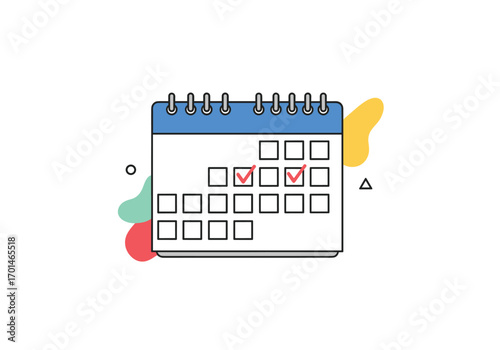 Organize your tasks and projects with this visual calendar planning tool for productivity and success