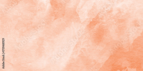 Abstract orange watercolor white background,  blotches of watercolor paint textured autumn or fall paper, texture with space for your text and any design,  beautiful abstract orange color  texture.
