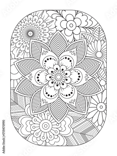 Flowers Coloring Pages For Adules
