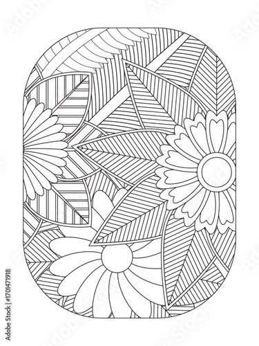 Flowers Coloring Pages For Adules