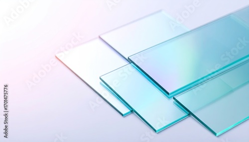 Frosted Glass Panels with Depth of Field Blur