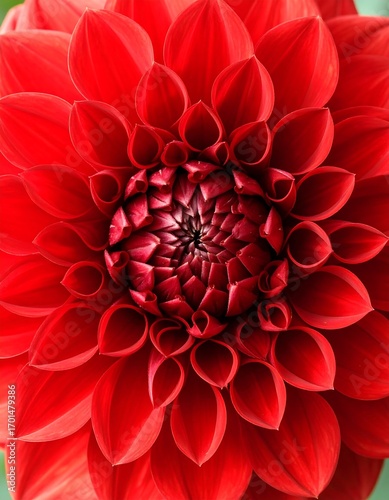 Close-up of a vibrant red dahlia (4)