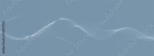 Digital futuristic technology concept with hexagons. Digital hexagonal blue abstract background. Geometric stripe line art design for poster, brochure, cover, banner, website, header.