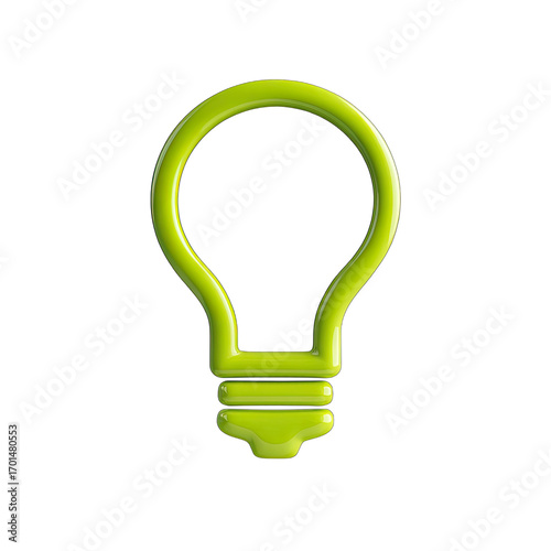 Wallpaper Mural Bright lime-green lightbulb icon Torontodigital.ca
