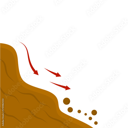 Erosion And Land Movement Symbol