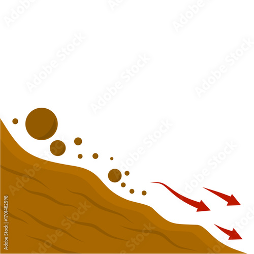 Erosion And Land Movement Symbol