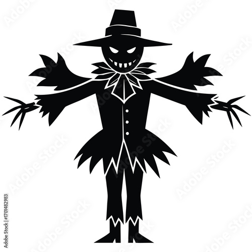 scarecrow vector silhouette design