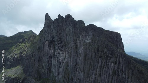 mountain landscape with clouds