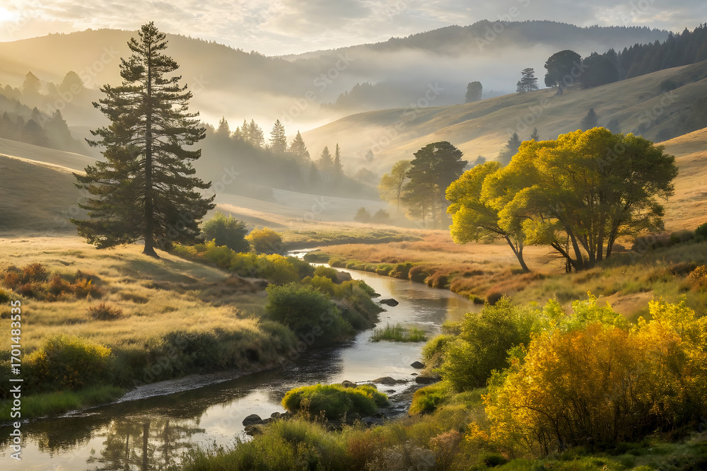 Fototapeta premium river in the mountains
