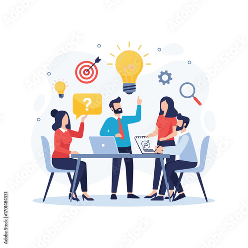 flat design bussines