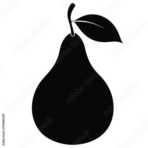 pear vector silhouette design