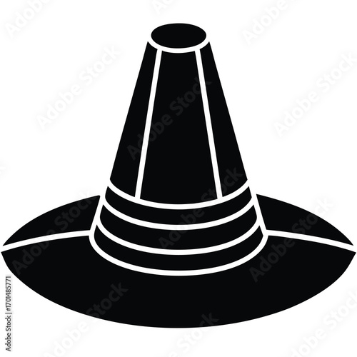 pilgrim hat vector silhouette design