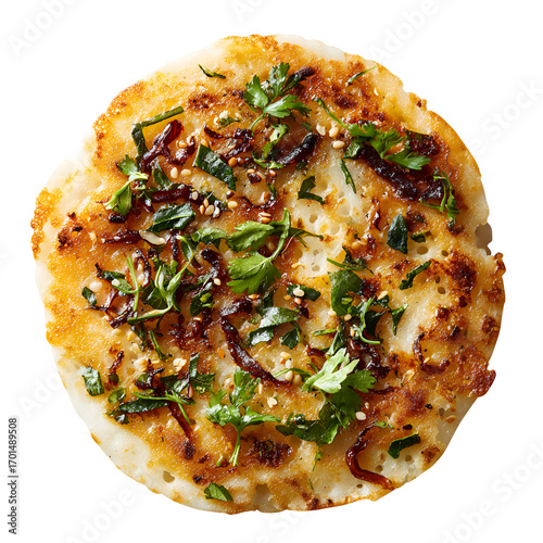 Uttapam Isolated on Transparent Background